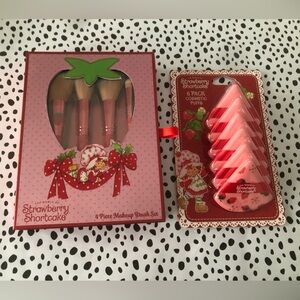 🍓 Strawberry Shortcake Makeup Brush and Cosmetic Puffs  - 10 pieces 🍓
